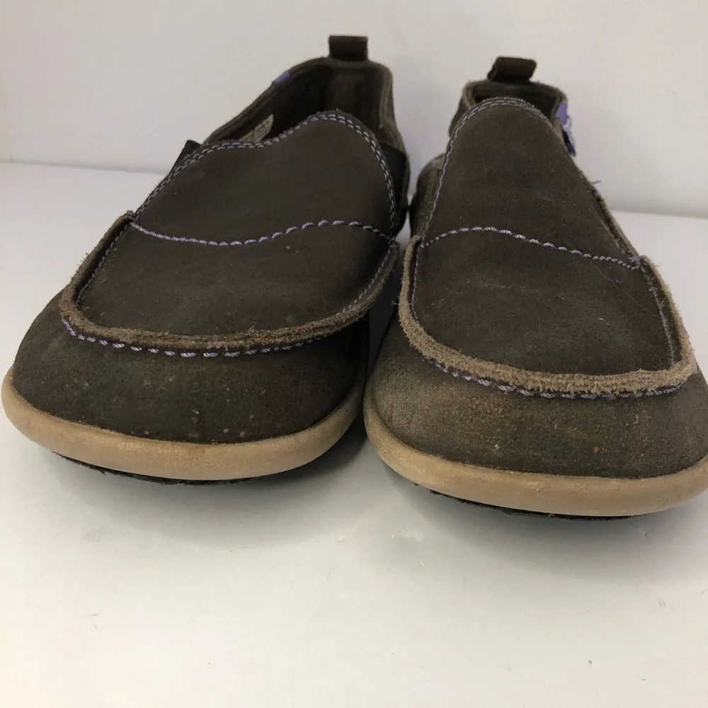Spenco Women Size 9 Orthotic leather Slip-On Loafer Brown Comfort Shoes